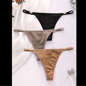 3-Pack, Earthy Toned, Elegant, Panty Set